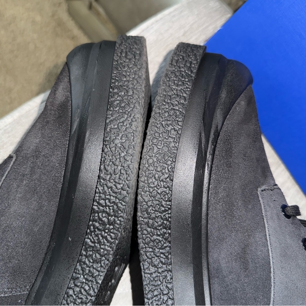 Stuart Weitzman Black Charli Suede Combat Lace-up Sportlift Boots - Picture 15 of 17